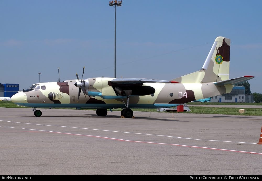 Aircraft Photo of 04 white | Antonov An-26 | Kazakhstan - Border Guard | AirHistory.net #784045