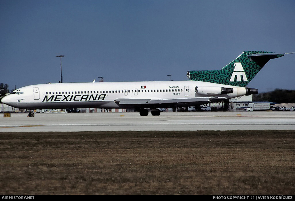 Aircraft Photo of XA-MEK | Boeing 727-264 | Mexicana | AirHistory.net #784081