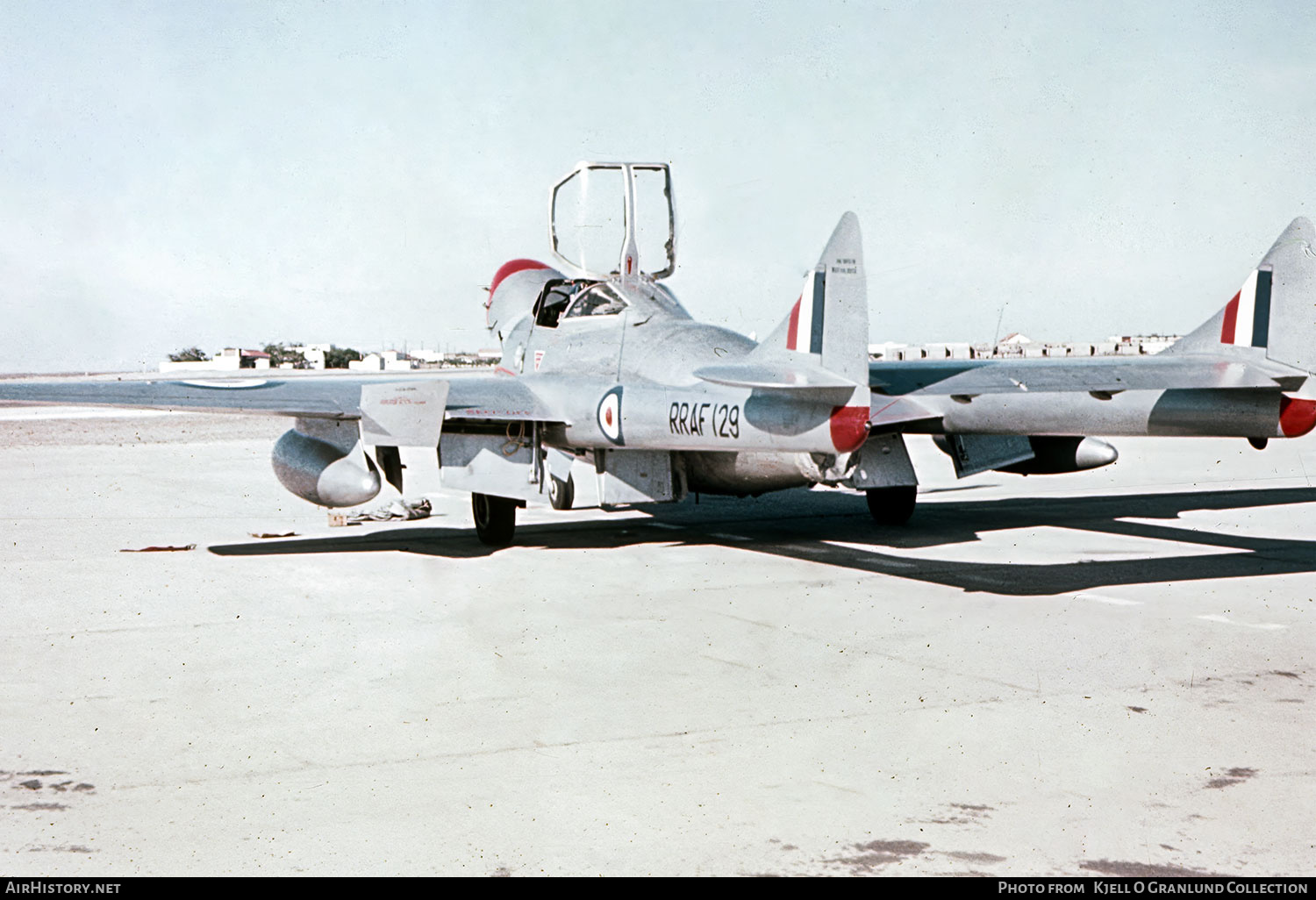 Aircraft Photo of RRAF129 | De Havilland D.H. 115 Vampire T11 | Rhodesia - Air Force | AirHistory.net #784097