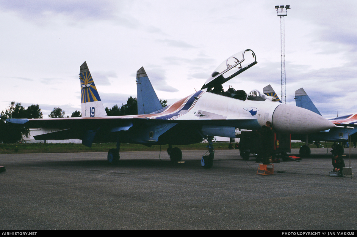 Aircraft Photo of 19 blue | Sukhoi Su-27UB | Soviet Union - Air Force | AirHistory.net #784120