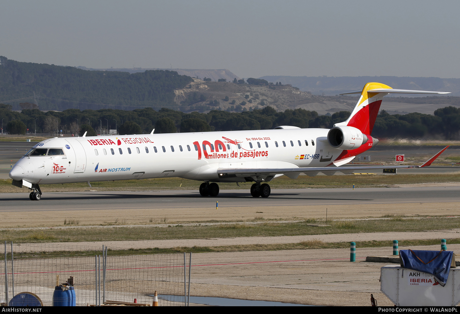 Aircraft Photo of EC-MSB | Bombardier CRJ-1000EL NG (CL-600-2E25) | Iberia Regional | AirHistory.net #784145