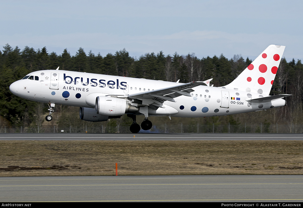 Aircraft Photo of OO-SSN | Airbus A319-112 | Brussels Airlines | AirHistory.net #784214