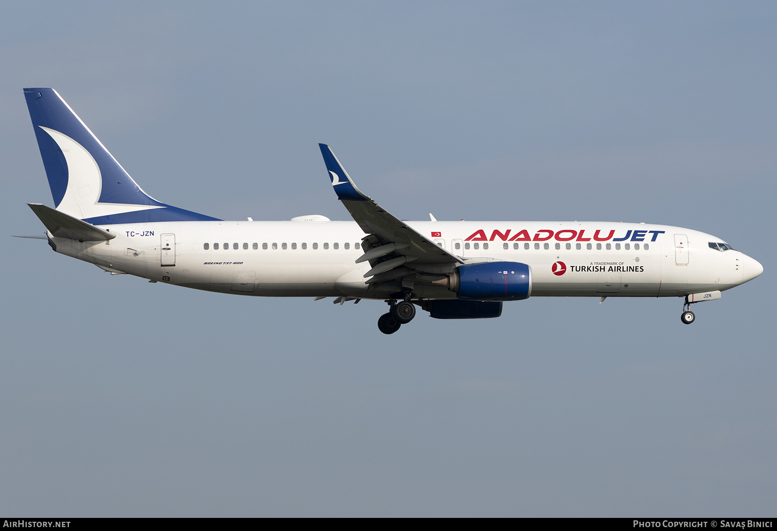Aircraft Photo of TC-JZN | Boeing 737-8JP | AnadoluJet | AirHistory.net #784235