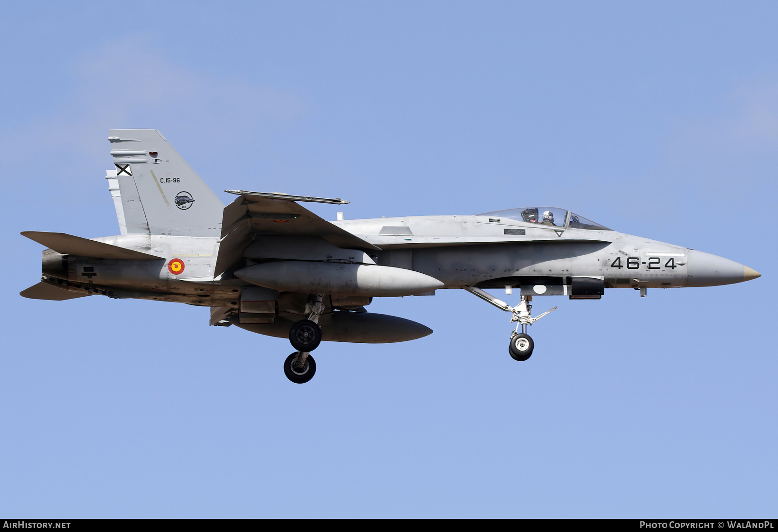 Aircraft Photo of C.15-96 | McDonnell Douglas F/A-18A+ Hornet | Spain - Air Force | AirHistory.net #784254