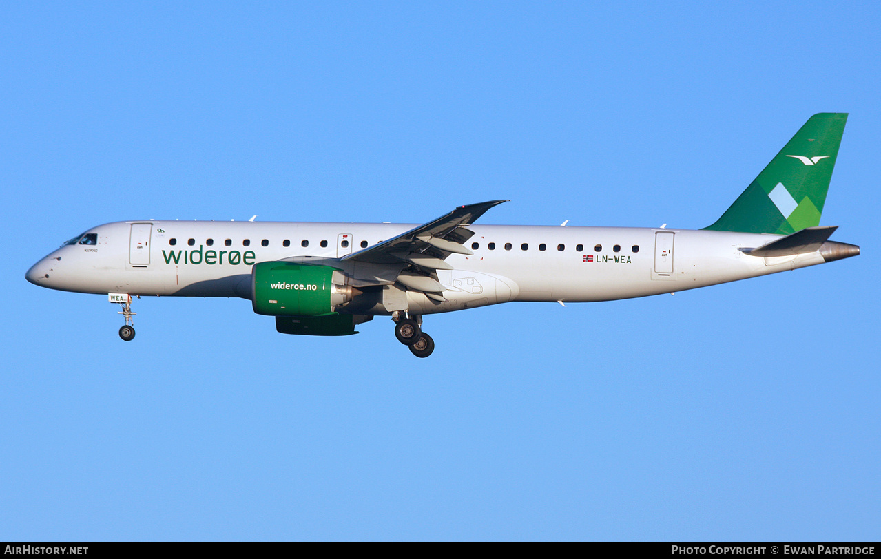 Aircraft Photo of LN-WEA | Embraer 190-E2 (ERJ-190-300) | Widerøe | AirHistory.net #784314