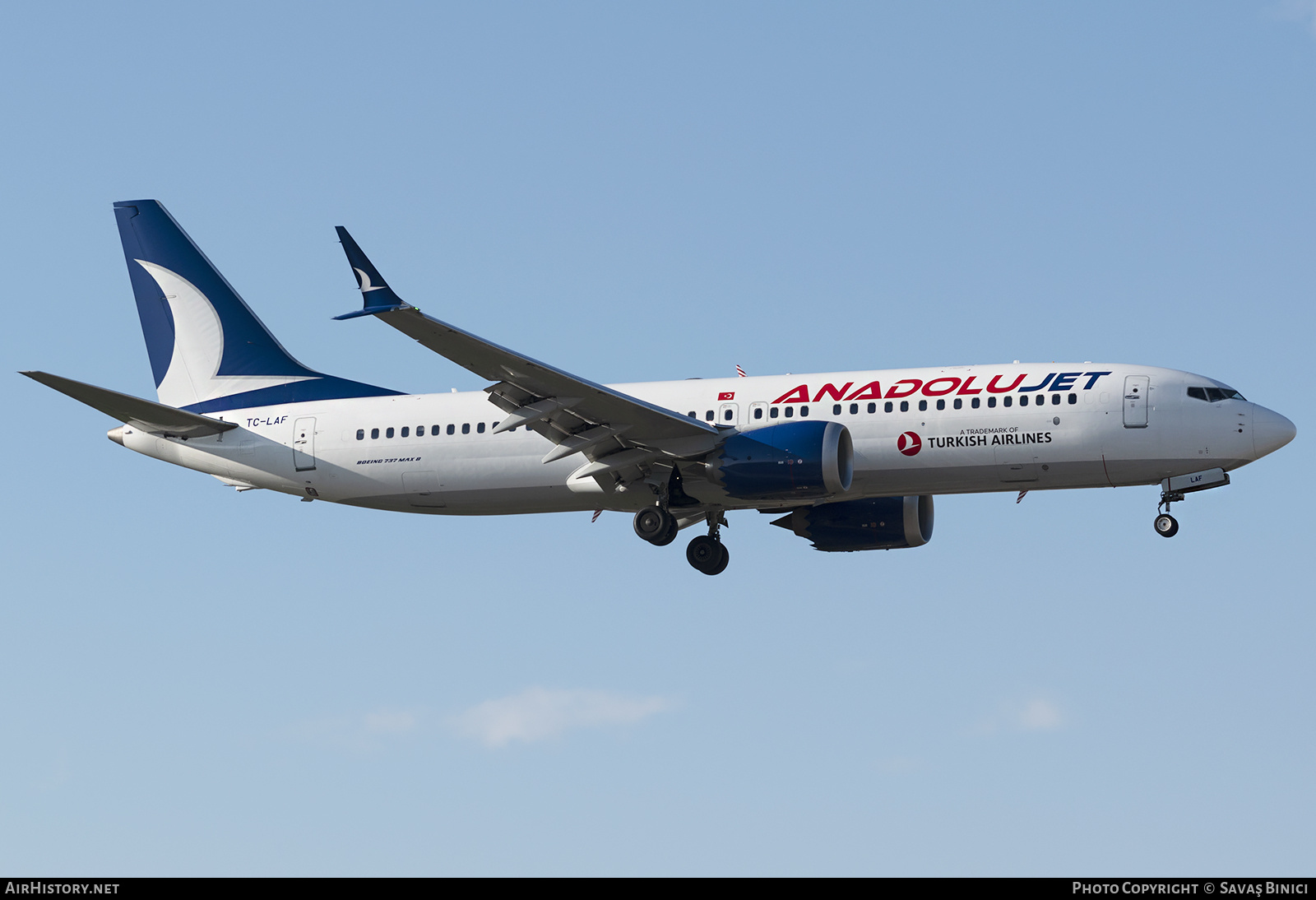 Aircraft Photo of TC-LAF | Boeing 737-8 Max 8 | AnadoluJet | AirHistory.net #784368