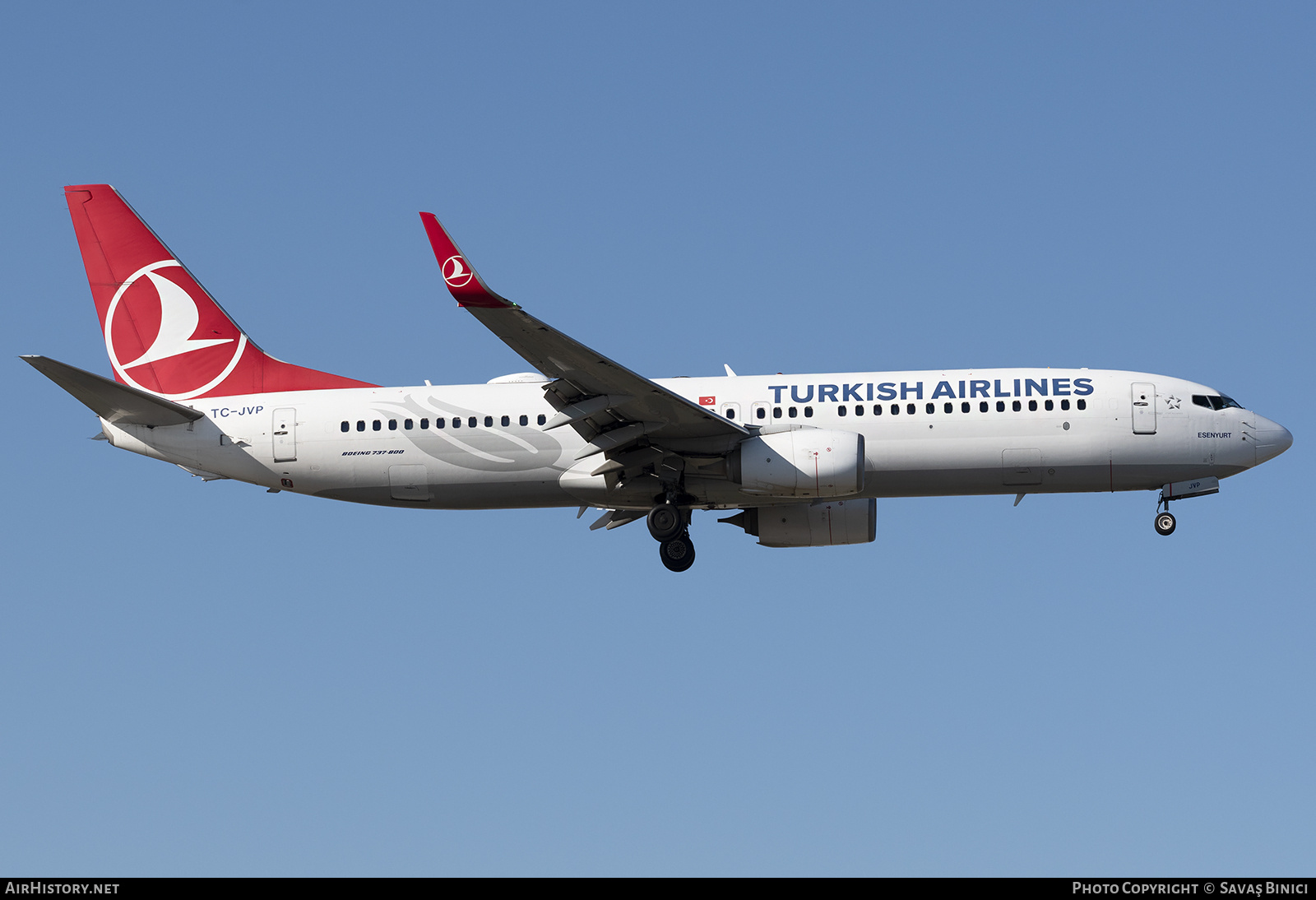 Aircraft Photo of TC-JVP | Boeing 737-8F2 | Turkish Airlines | AirHistory.net #784382