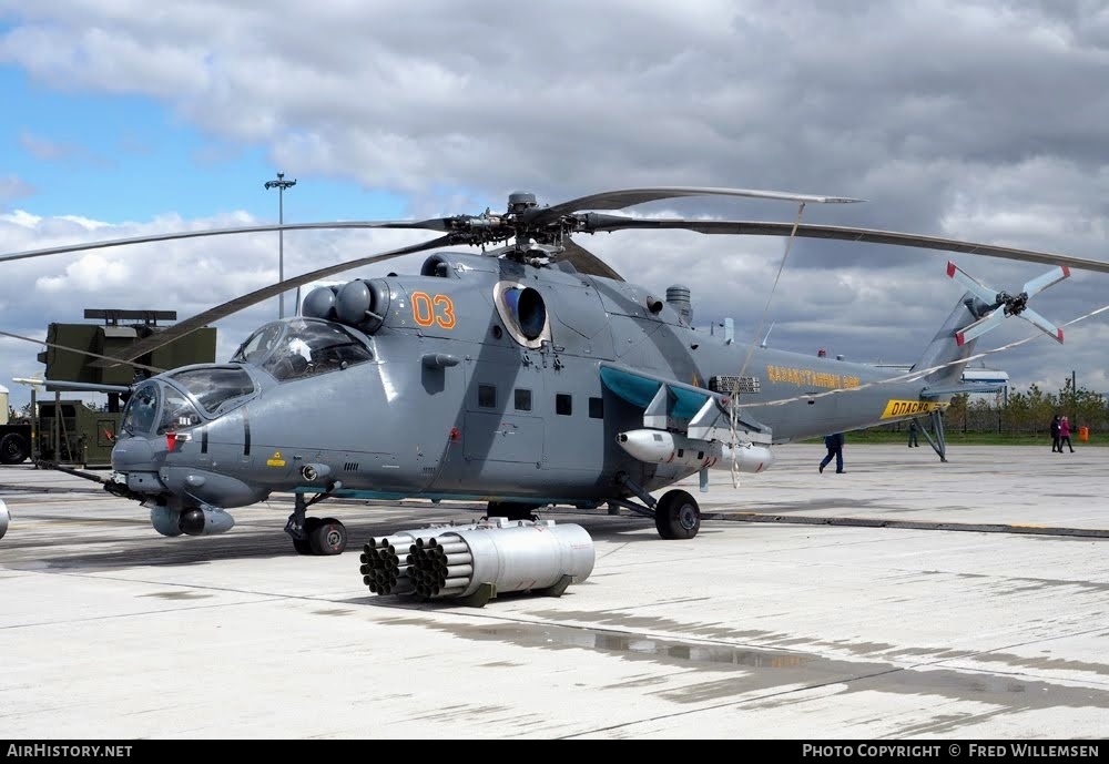 Aircraft Photo of 03 red | Mi-35M-1 | Kazakhstan - Air Force | AirHistory.net #784385