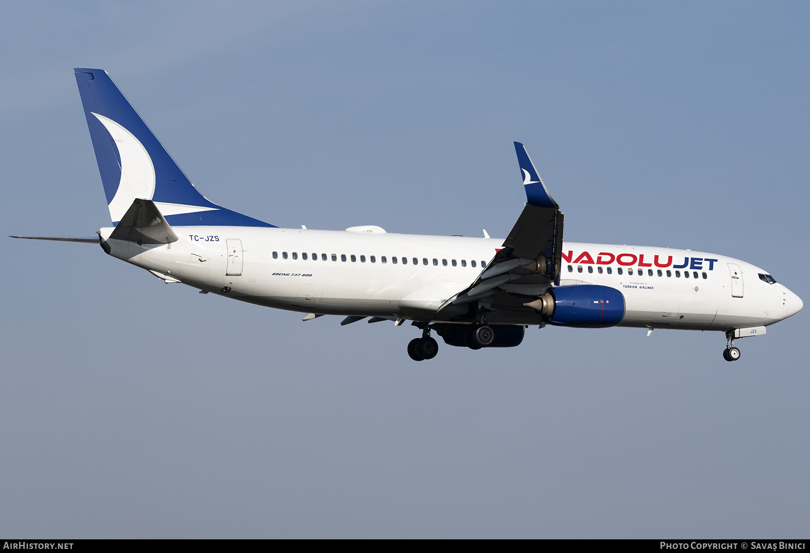 Aircraft Photo of TC-JZS | Boeing 737-8JP | AnadoluJet | AirHistory.net #784414