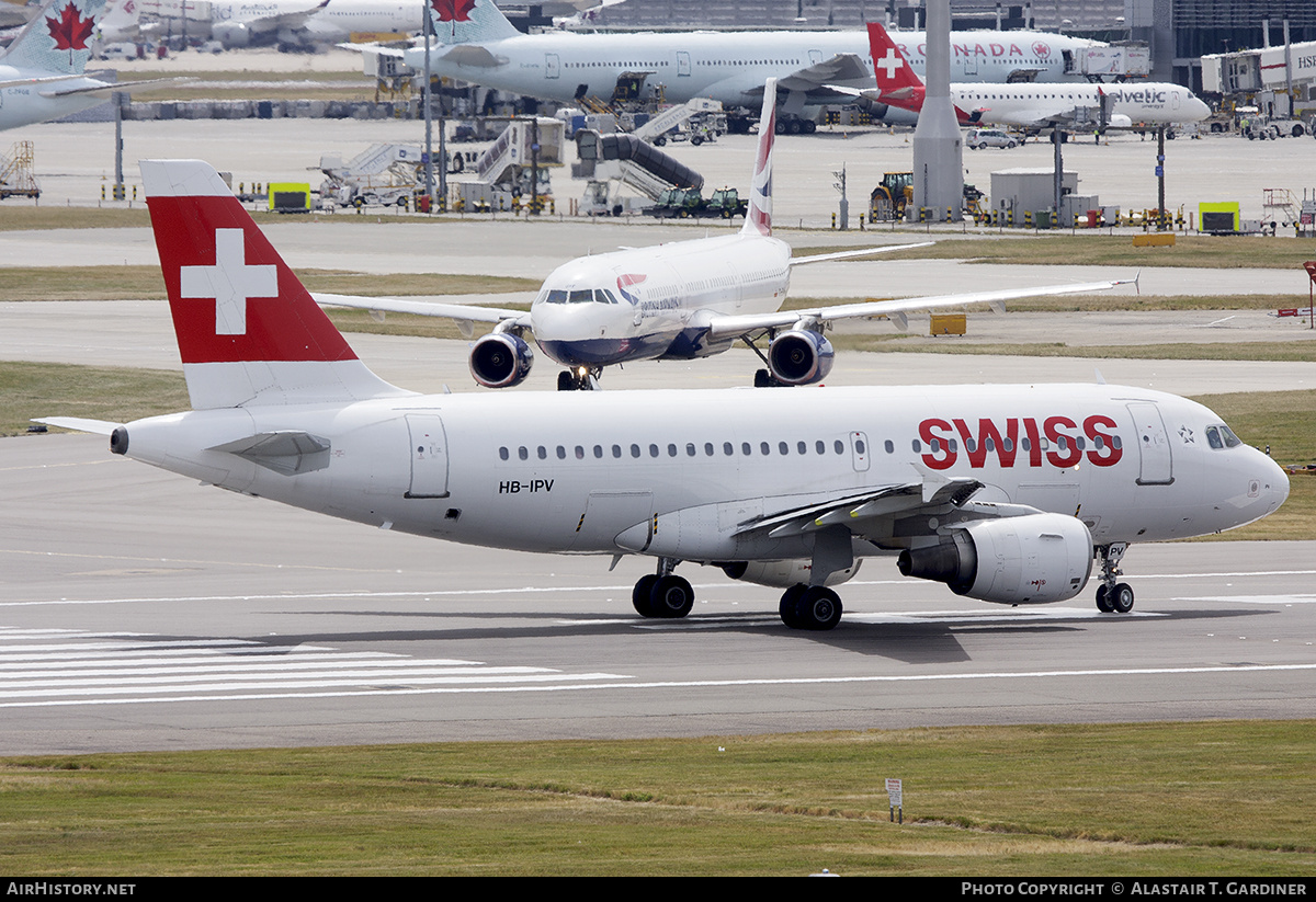 Aircraft Photo of HB-IPV | Airbus A319-112 | Swiss International Air Lines | AirHistory.net #784416