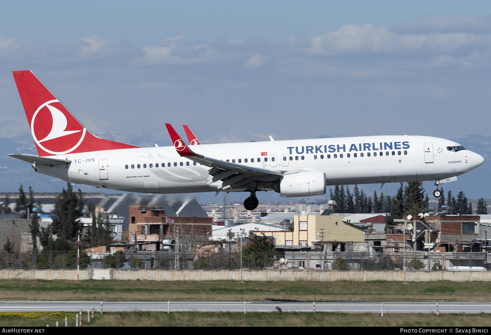 Aircraft Photo of TC-JVS | Boeing 737-8F2 | Turkish Airlines | AirHistory.net #784465