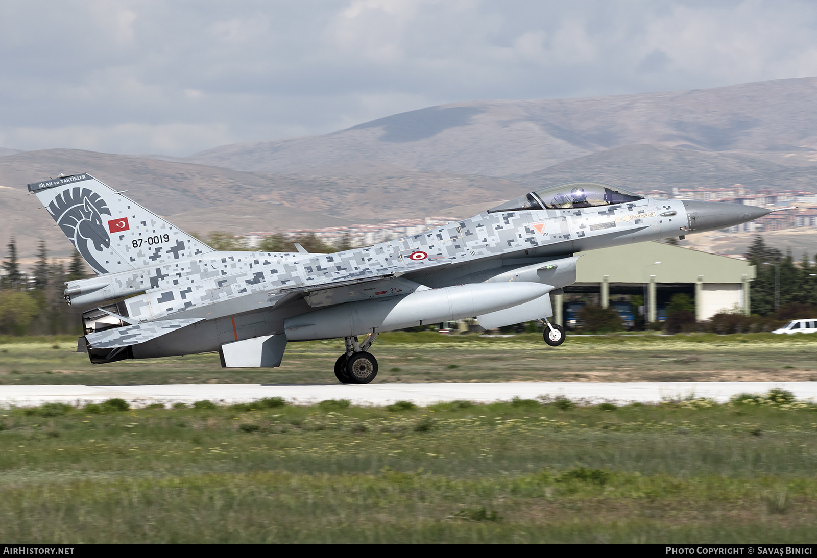 Aircraft Photo of 87-0019 | General Dynamics F-16C Fighting Falcon | Turkey - Air Force | AirHistory.net #784516