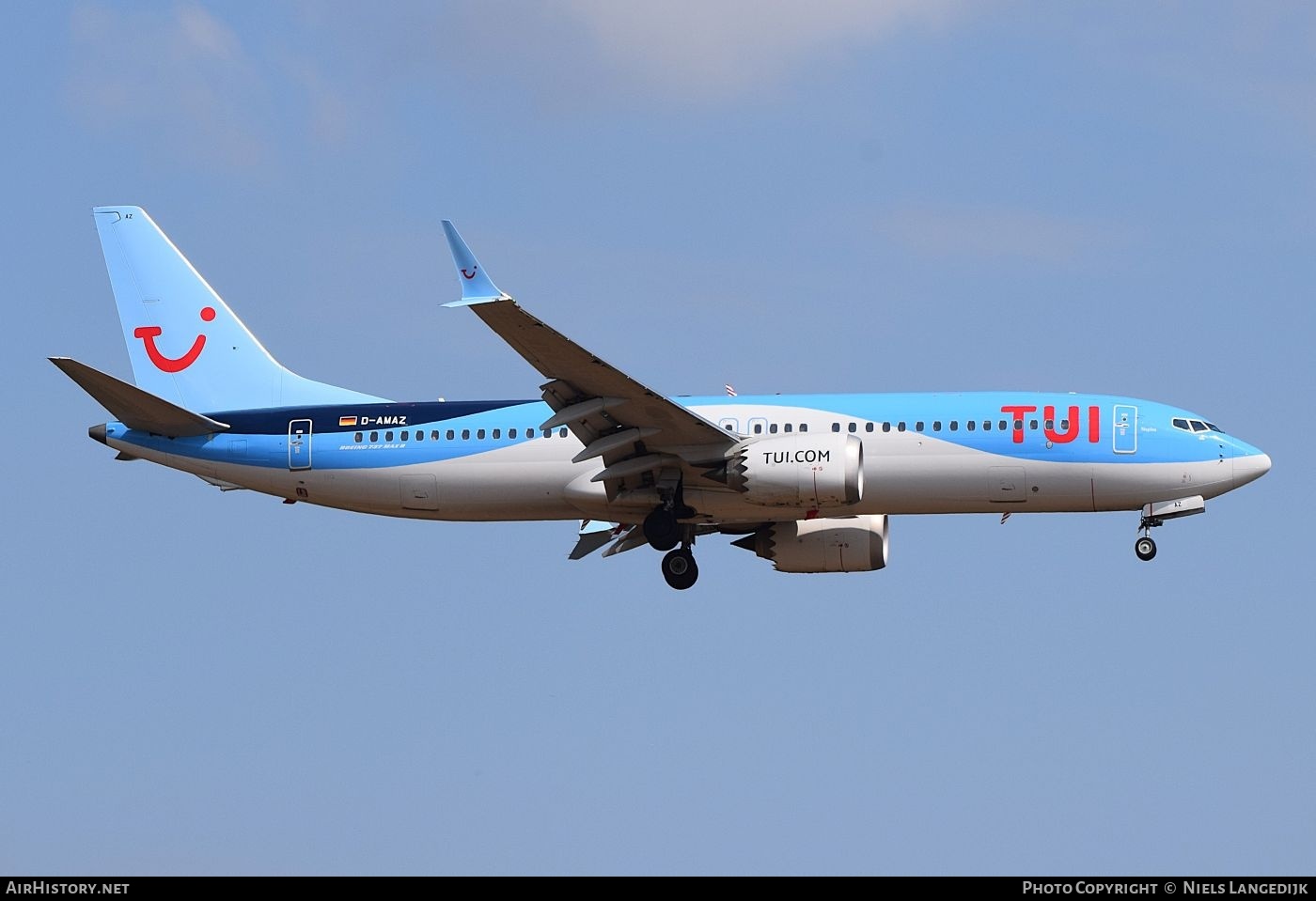 Aircraft Photo of D-AMAZ | Boeing 737-8 Max 8 | TUI | AirHistory.net #784521