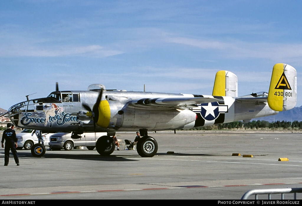 Aircraft Photo of N30801 / 430801 | North American B-25J Mitchell | USA - Air Force | AirHistory.net #784531