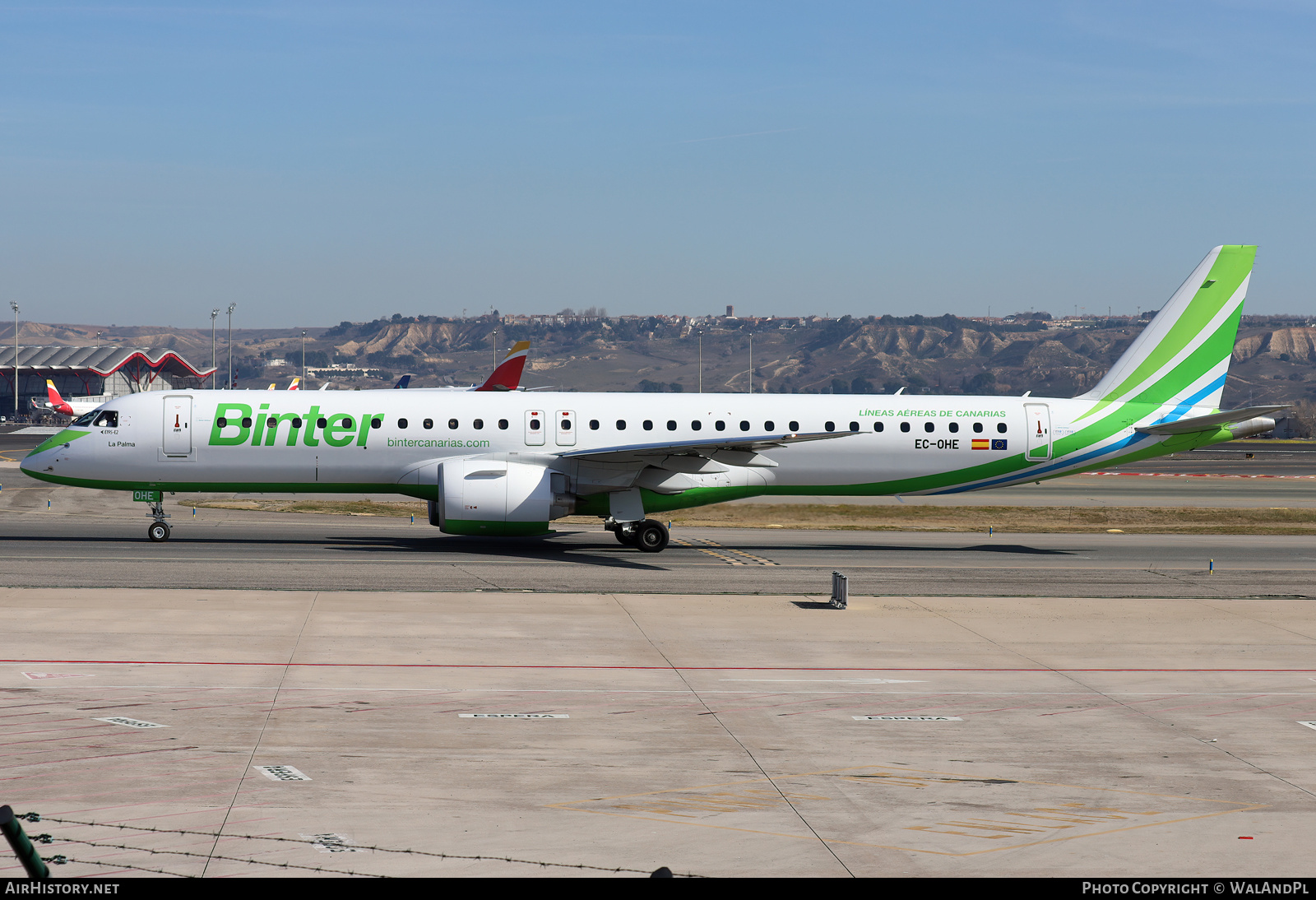 Aircraft Photo of EC-OHE | Embraer 195-E2 (ERJ-190-400) | Binter Canarias | AirHistory.net #784553