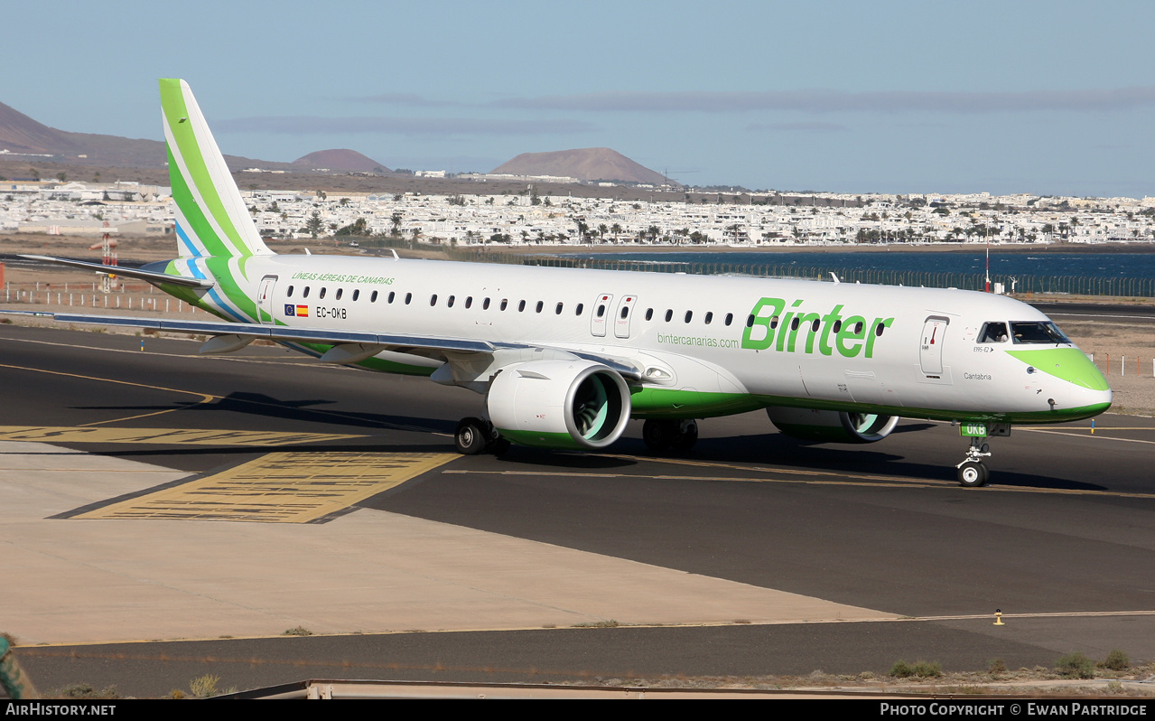 Aircraft Photo of EC-OKB | Embraer 195-E2 (ERJ-190-400 STD) | Binter Canarias | AirHistory.net #784578
