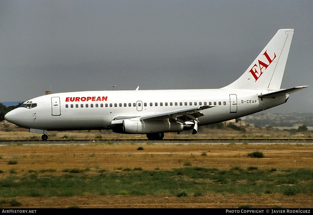 Aircraft Photo of G-CEAF | Boeing 737-229/Adv | European Aircharter - EAL/EAC | AirHistory.net #784586