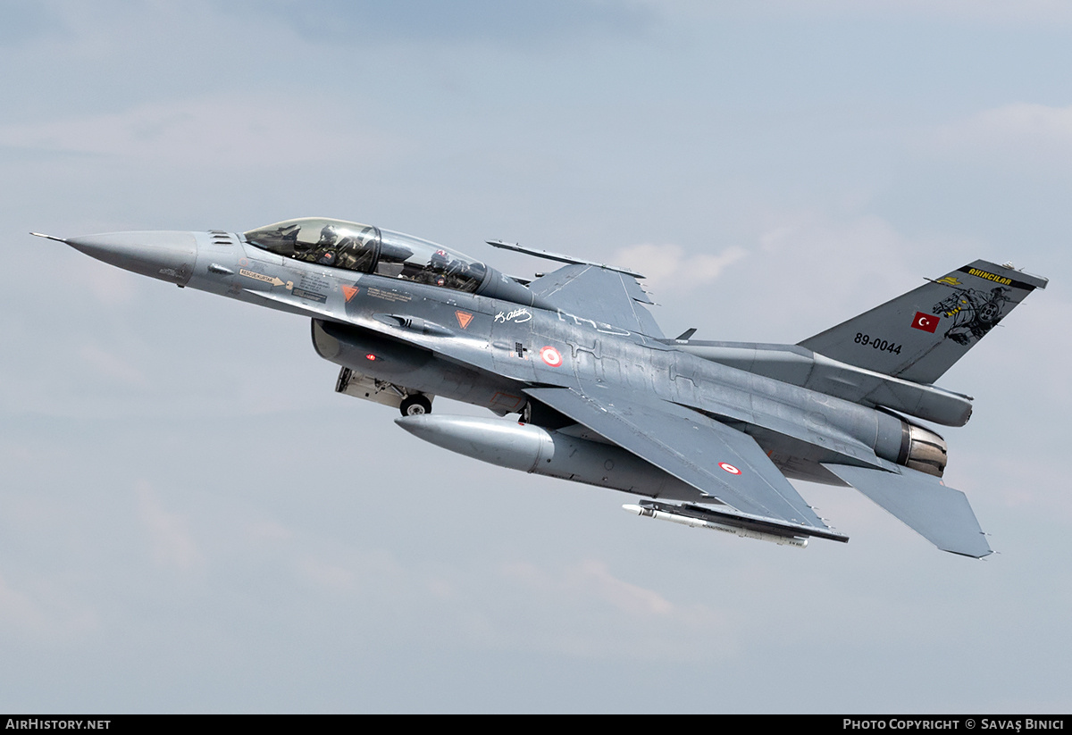 Aircraft Photo of 89-0044 | General Dynamics F-16DG Fighting Falcon | Turkey - Air Force | AirHistory.net #784625