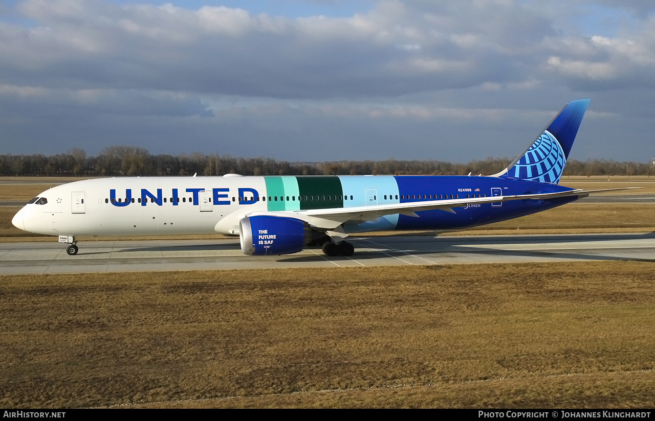 Aircraft Photo of N24988 | Boeing 787-9 Dreamliner | United Airlines | AirHistory.net #784643