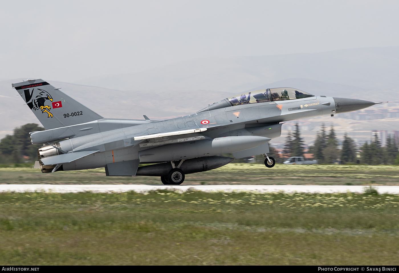 Aircraft Photo of 90-0022 | General Dynamics F-16DG Fighting Falcon | Turkey - Air Force | AirHistory.net #784666