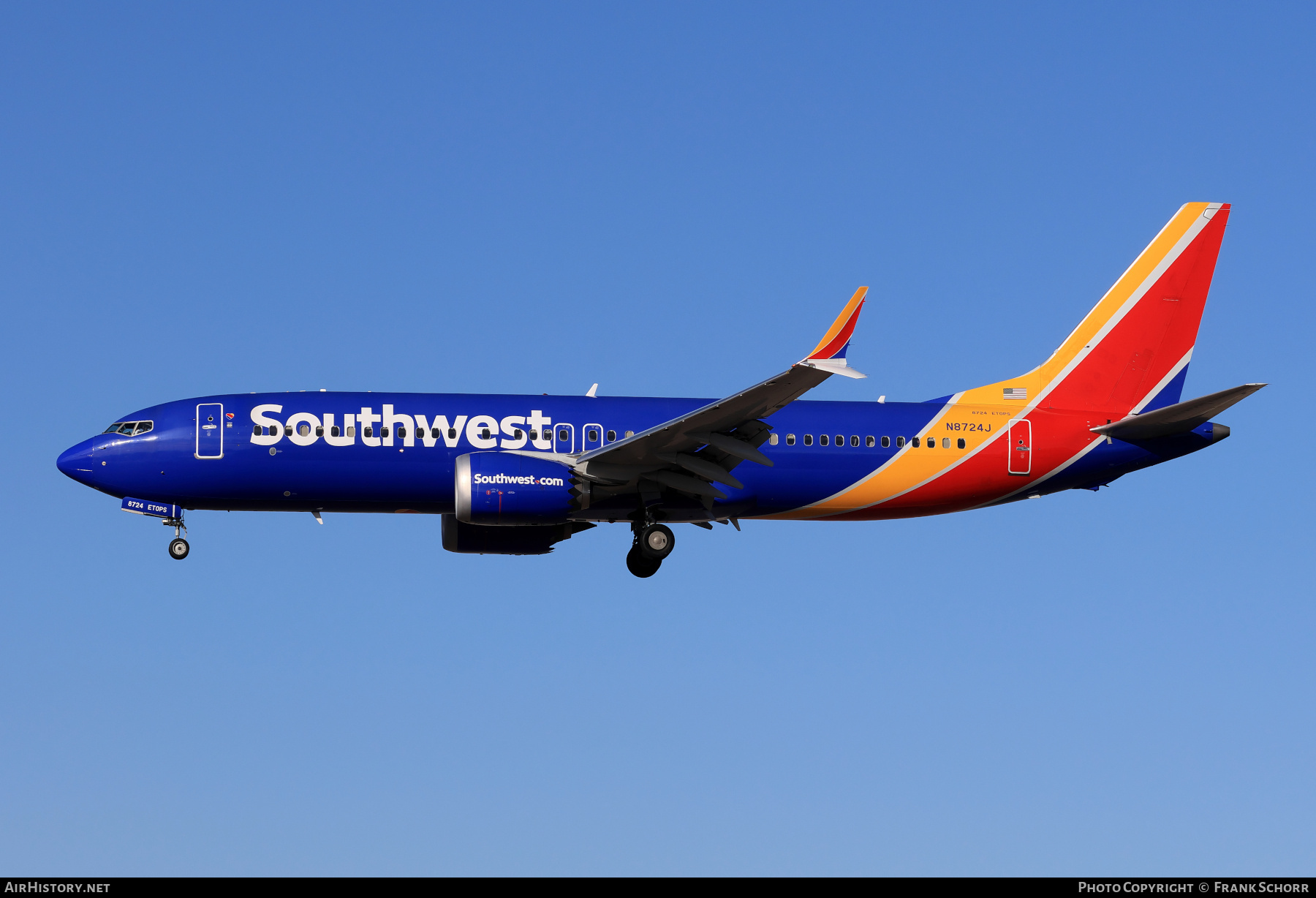 Aircraft Photo of N8724J | Boeing 737-8 Max 8 | Southwest Airlines | AirHistory.net #784671