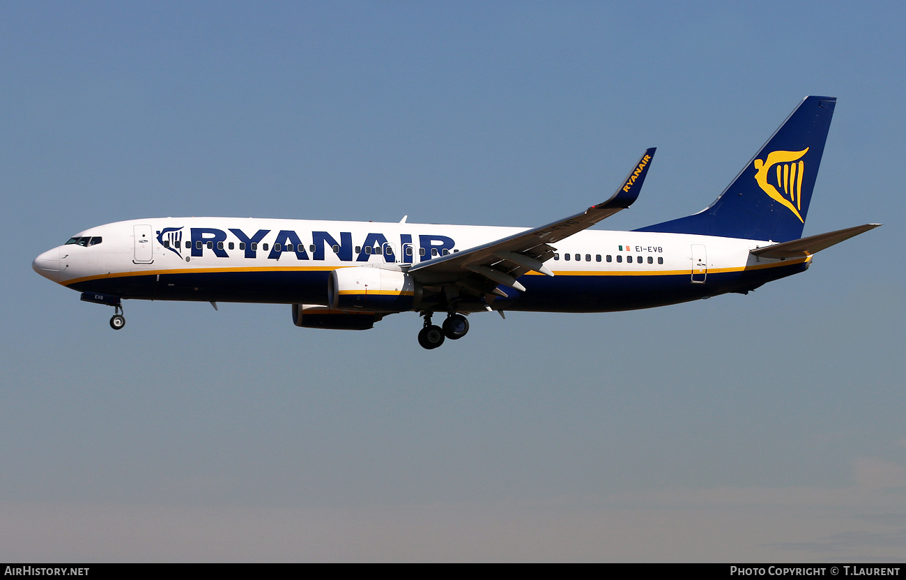 Aircraft Photo of EI-EVB | Boeing 737-8AS | Ryanair | AirHistory.net #784714