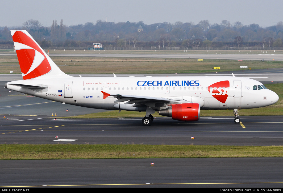 Aircraft Photo of OK-NEO | Airbus A319-112 | ČSA - Czech Airlines | AirHistory.net #784730