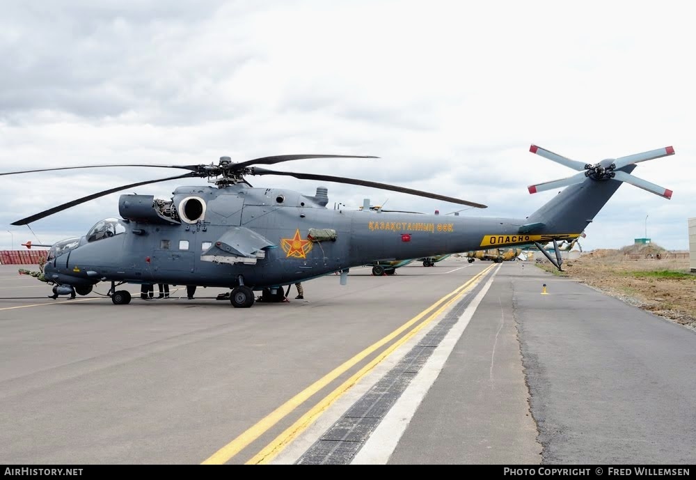 Aircraft Photo of 02 red | Mil Mi-35M | Kazakhstan - Air Force | AirHistory.net #784750
