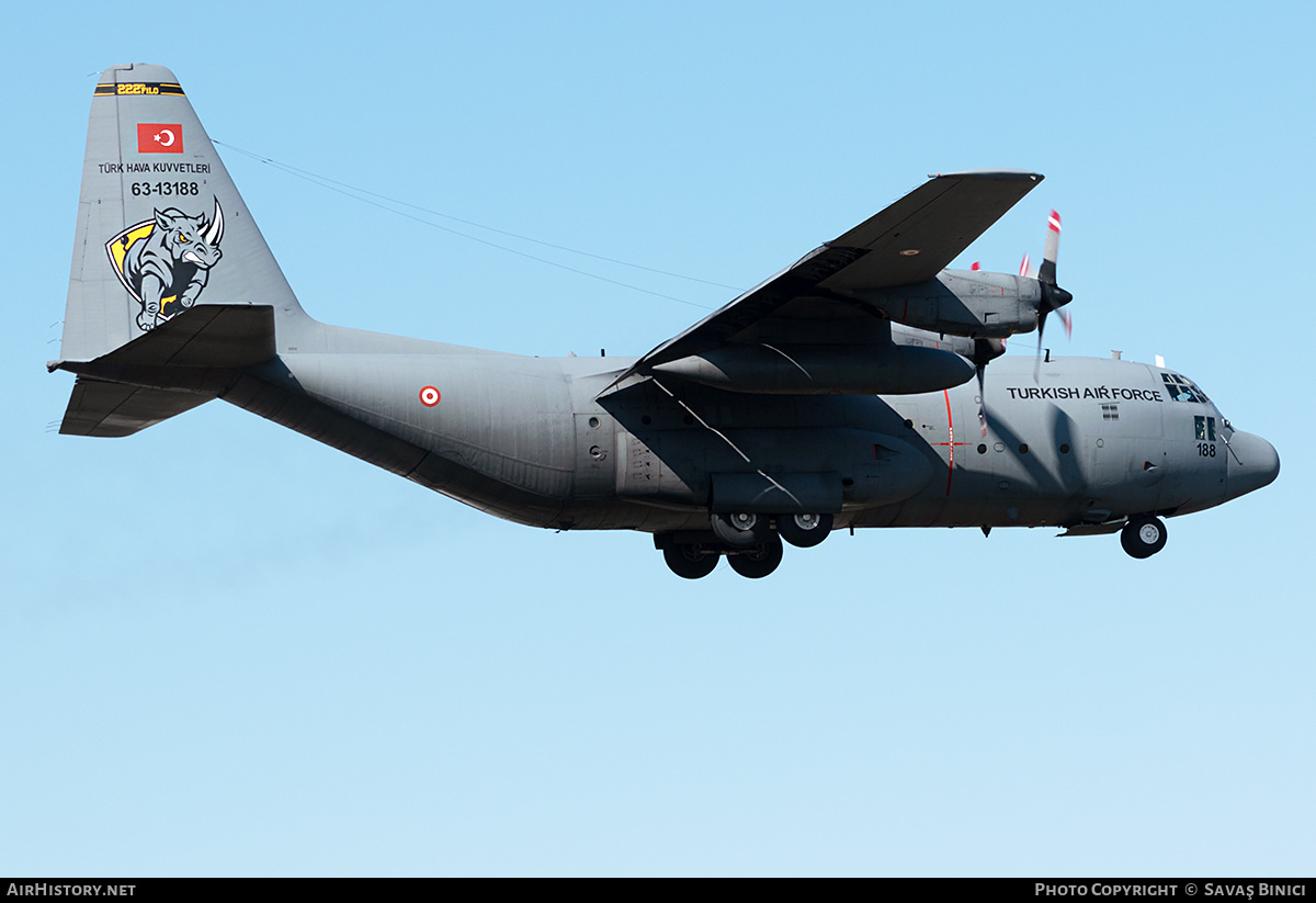 Aircraft Photo of 63-13188 | Lockheed C-130E Hercules (L-382) | Turkey - Air Force | AirHistory.net #784766