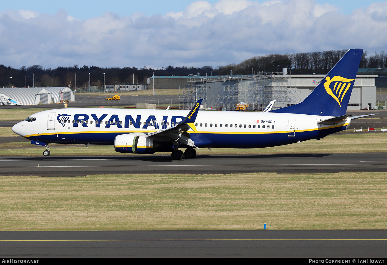 Aircraft Photo of 9H-QDU | Boeing 737-800 | Ryanair | AirHistory.net #784783