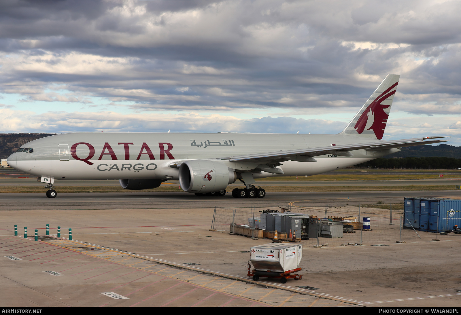 Aircraft Photo of A7-BTB | Boeing 777-F | Qatar Airways Cargo | AirHistory.net #784789