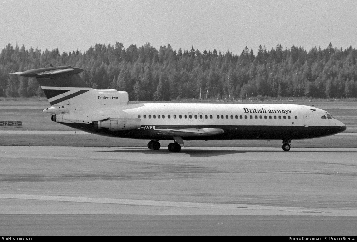 Aircraft Photo of G-AVFB | Hawker Siddeley HS-121 Trident 2E | British Airways | AirHistory.net #784807