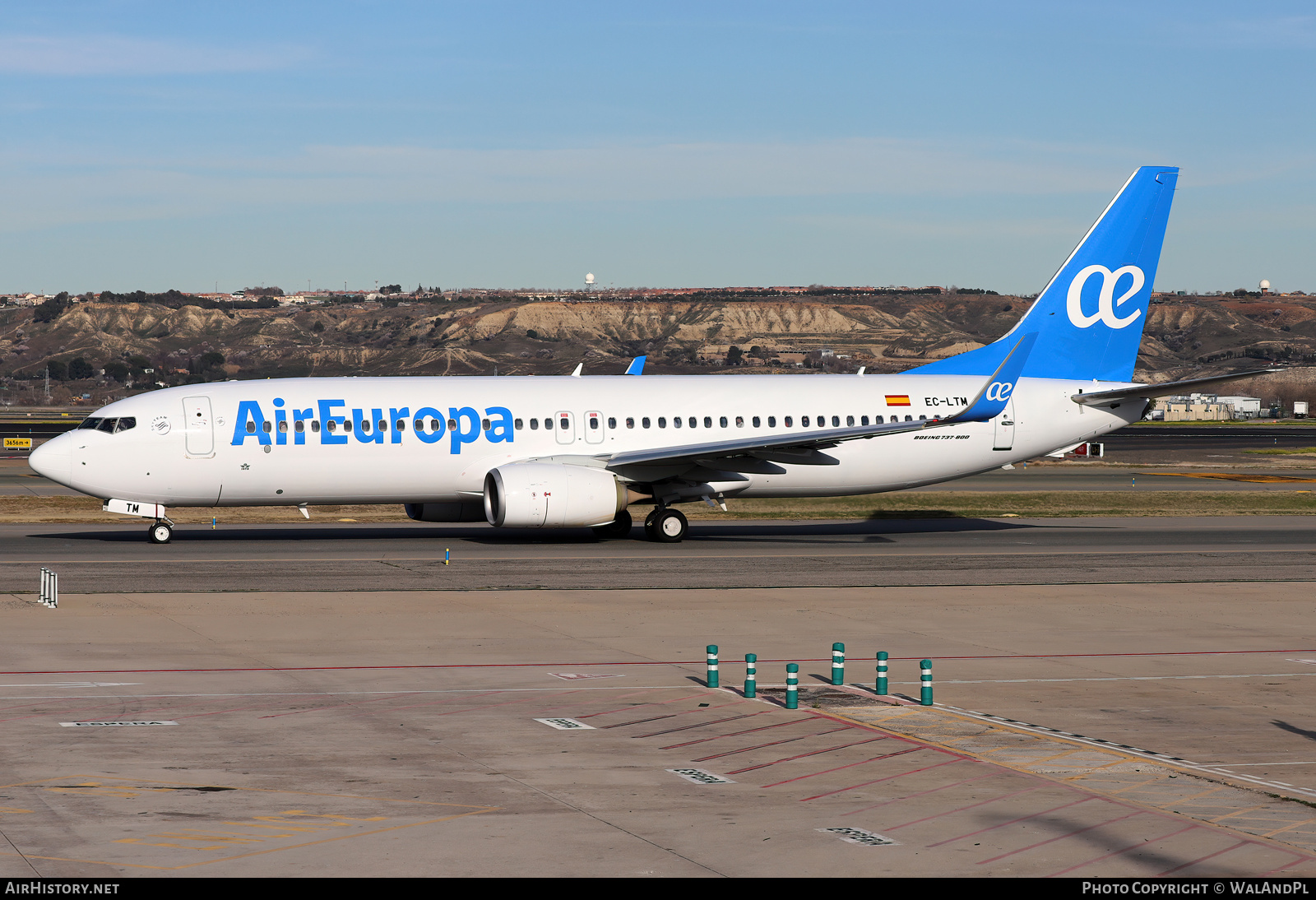 Aircraft Photo of EC-LTM | Boeing 737-85P | Air Europa | AirHistory.net #784820