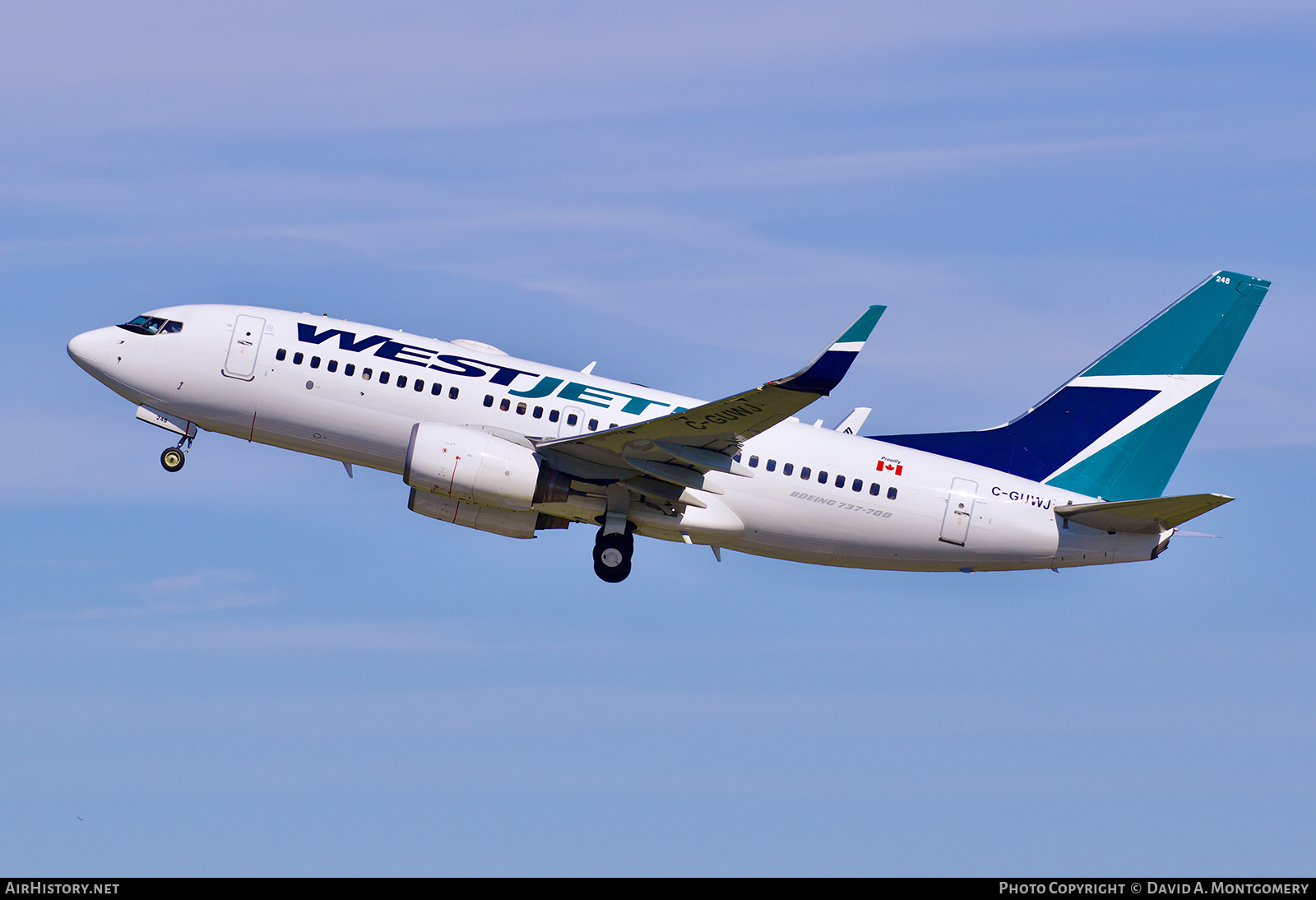 Aircraft Photo of C-GUWJ | Boeing 737-7CT | WestJet | AirHistory.net #784830