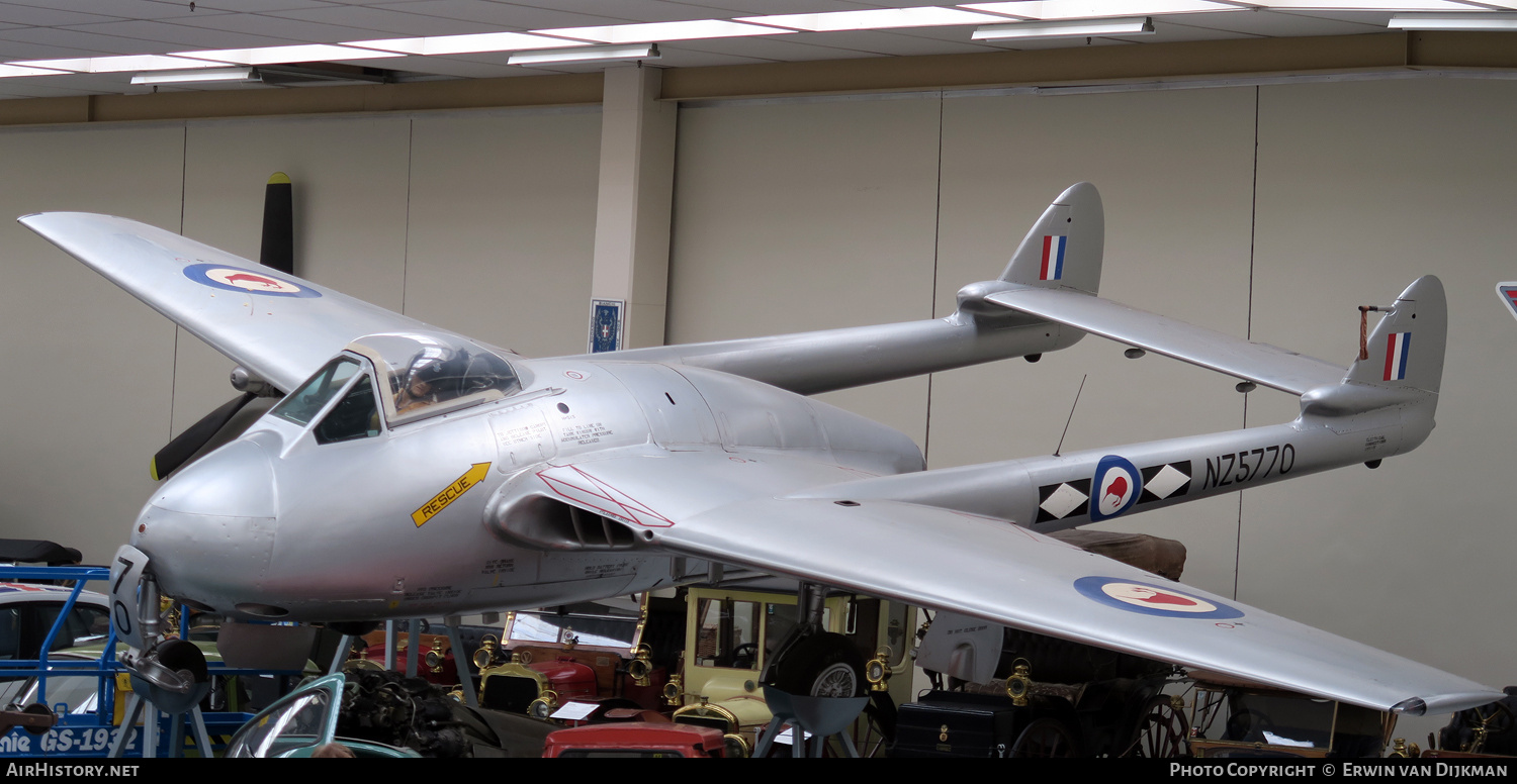 Aircraft Photo of NZ5770 | De Havilland D.H. 100 Vampire FB5 | New Zealand - Air Force | AirHistory.net #784833