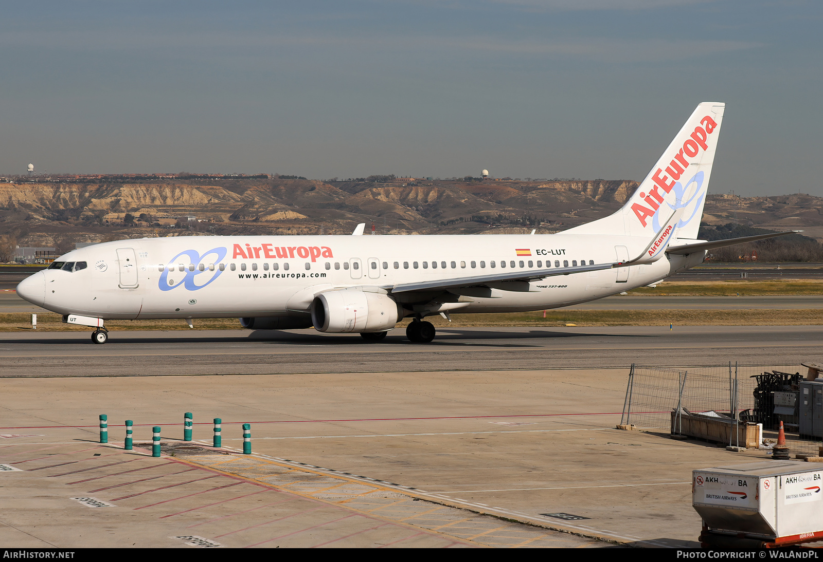 Aircraft Photo of EC-LUT | Boeing 737-85P | Air Europa | AirHistory.net #784838