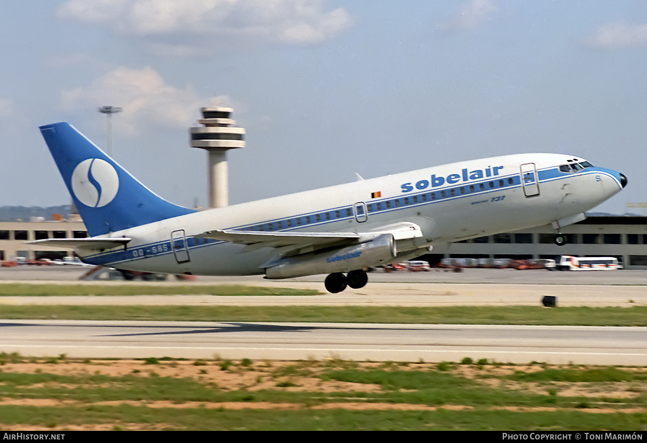 Aircraft Photo of OO-SBS | Boeing 737-229/Adv | Sobelair | AirHistory.net #784840