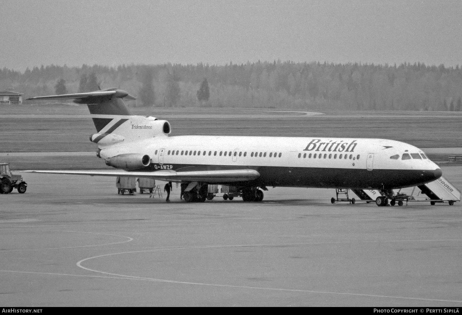 Aircraft Photo of G-AWZP | Hawker Siddeley HS-121 Trident 3B | British Airways | AirHistory.net #784842