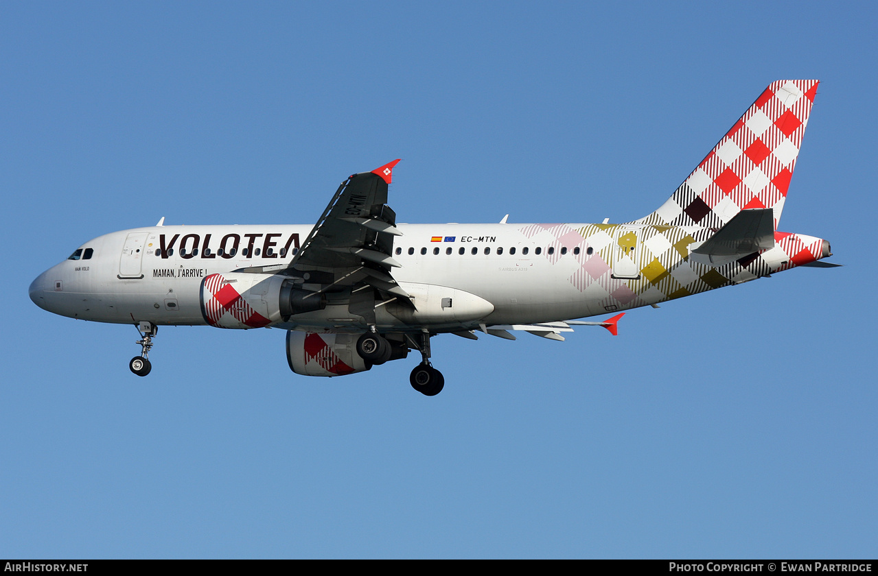 Aircraft Photo of EC-MTN | Airbus A319-112 | Volotea | AirHistory.net #784944