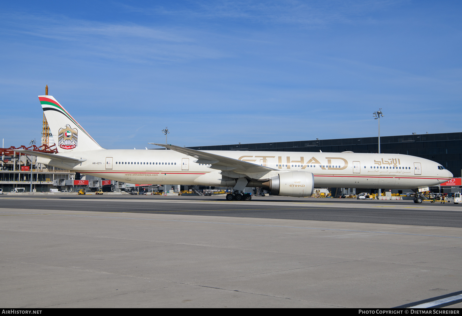 Aircraft Photo of A6-ETI | Boeing 777-3FX/ER | Etihad Airways | AirHistory.net #785022