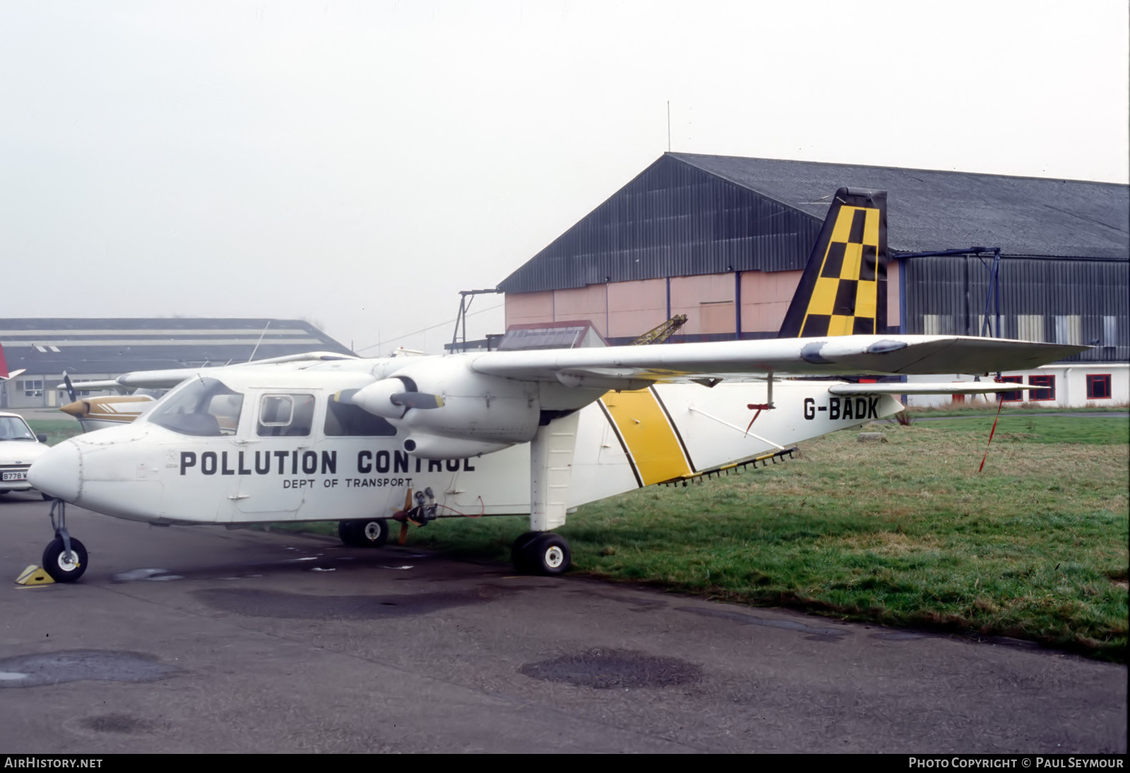 Aircraft Photo of G-BADK | Britten-Norman BN-2A-8 Islander | Department of Transport - Pollution Control | AirHistory.net #785116