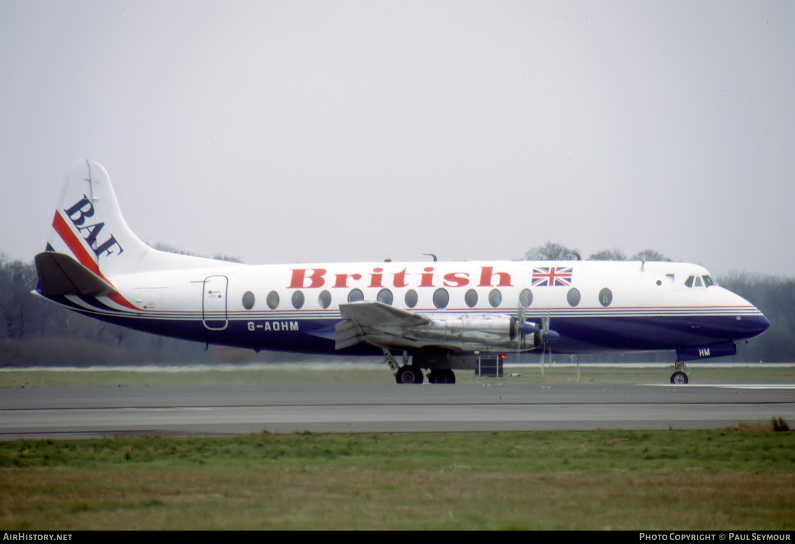 Aircraft Photo of G-AOHM | Vickers 802 Viscount | British Air Ferries - BAF | AirHistory.net #785134