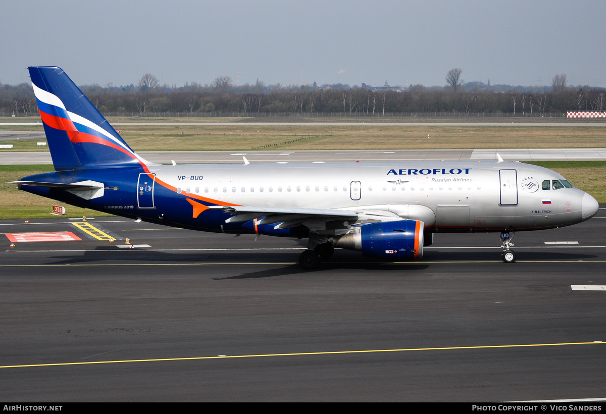 Aircraft Photo of VP-BUO | Airbus A319-111 | Aeroflot - Russian Airlines | AirHistory.net #785163