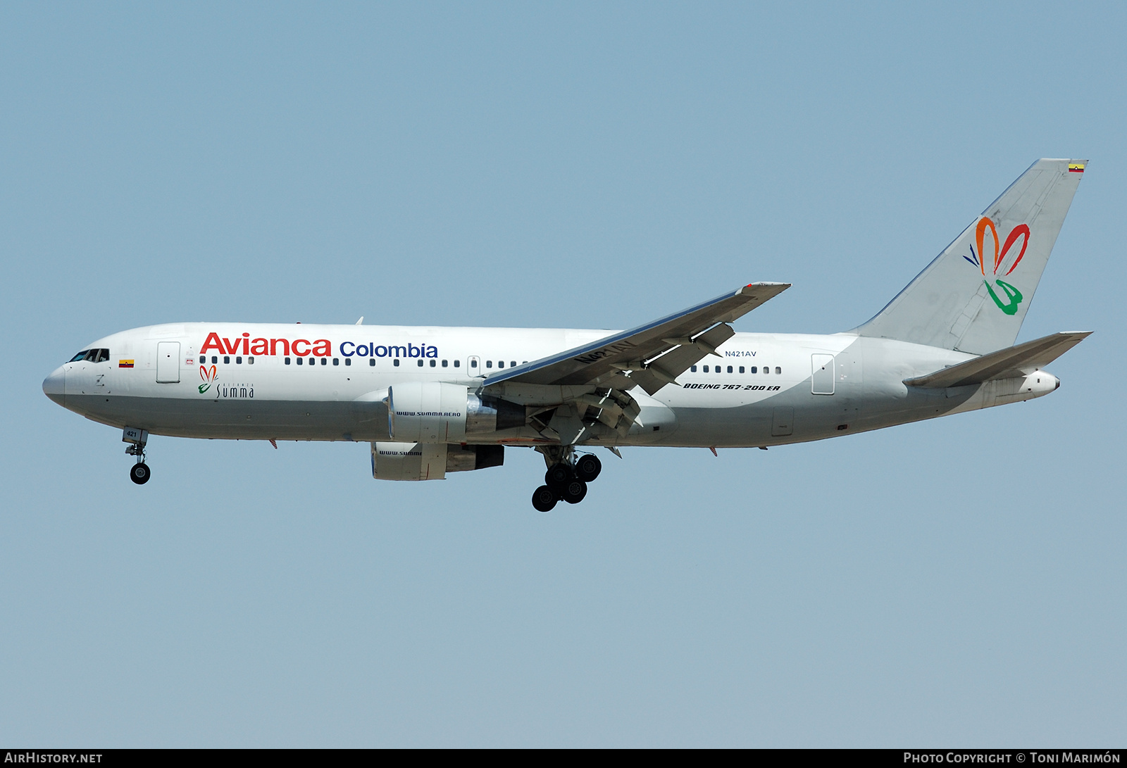 Aircraft Photo of N421AV | Boeing 767-2B1/ER | Avianca | AirHistory.net #785171