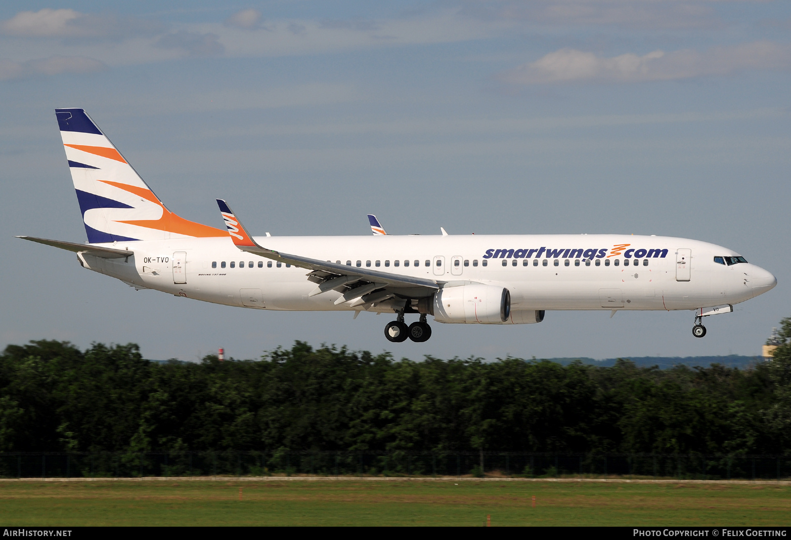 Aircraft Photo of OK-TVO | Boeing 737-8CX | Smartwings | AirHistory.net #785179