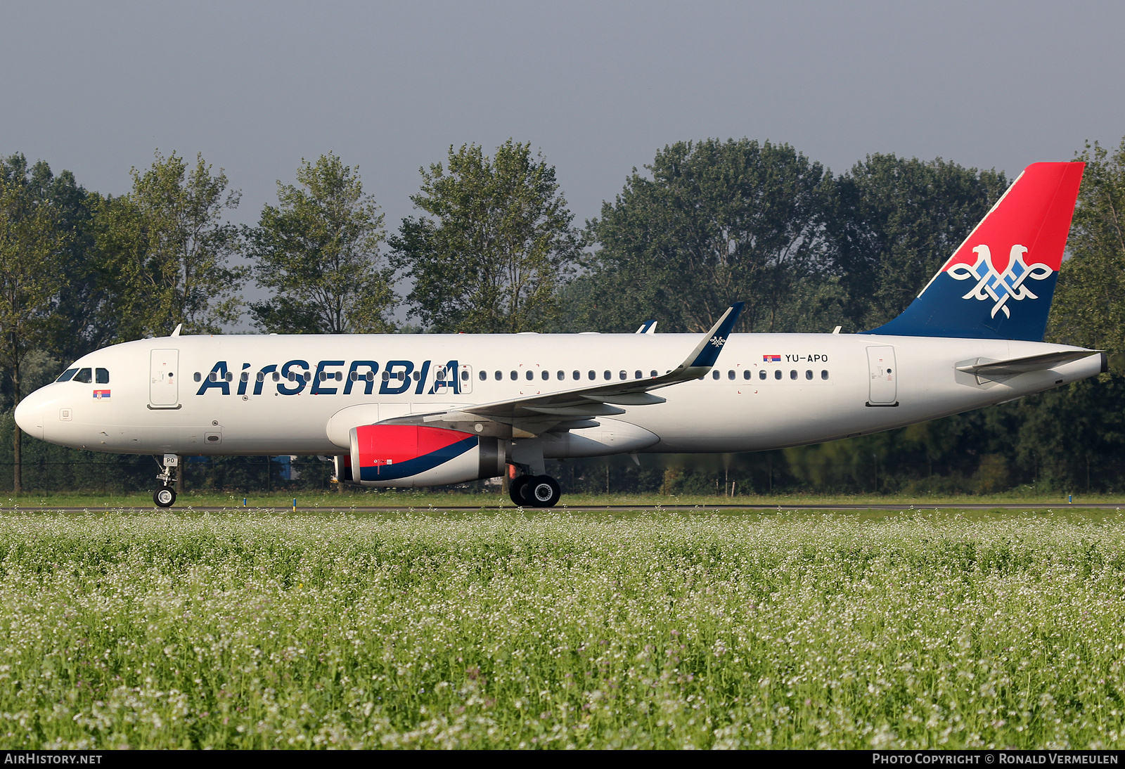 Aircraft Photo of YU-APO | Airbus A320-232 | Air Serbia | AirHistory.net #785188