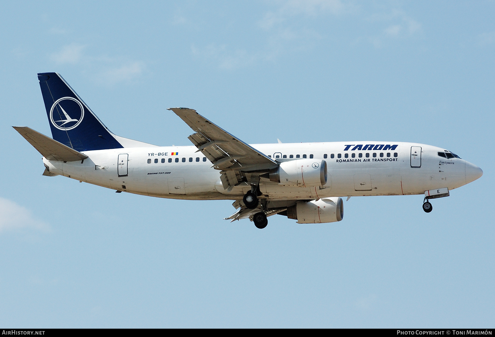 Aircraft Photo of YR-BGE | Boeing 737-38J | TAROM - Transporturile Aeriene Române | AirHistory.net #785253