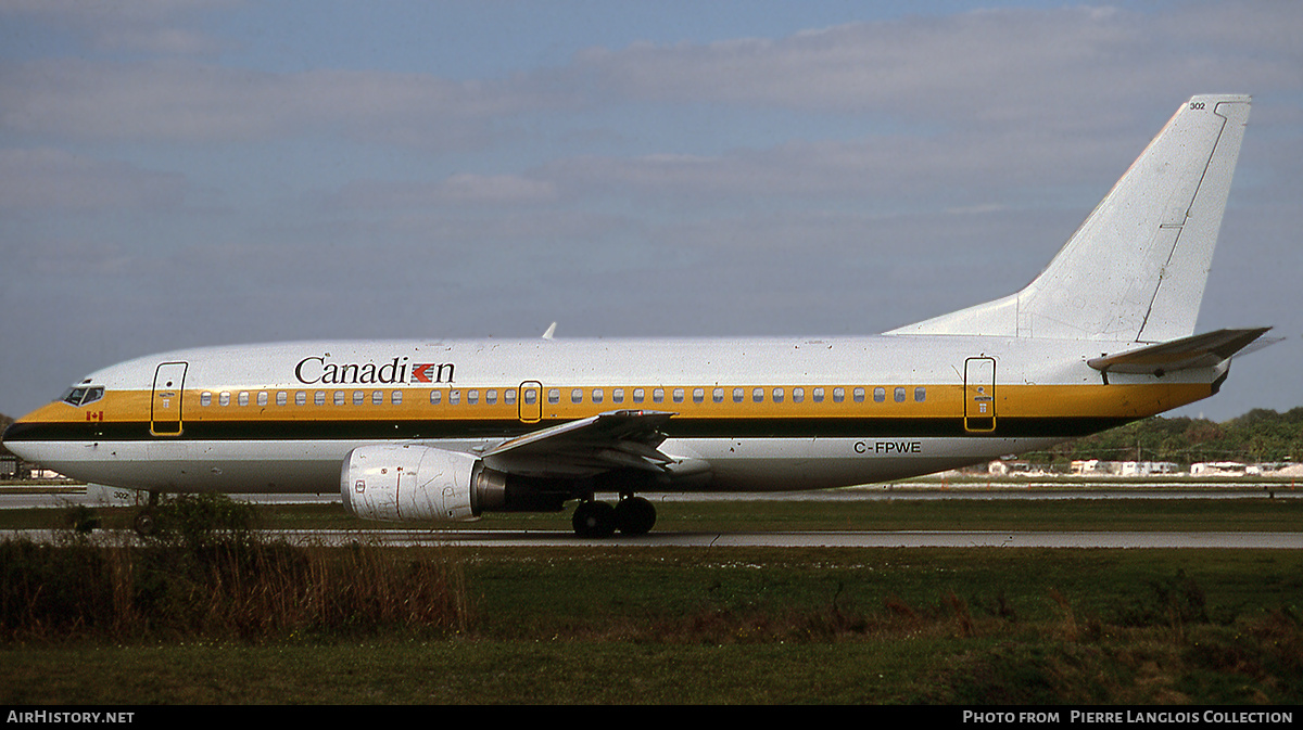Aircraft Photo of C-FPWE | Boeing 737-3Y0 | Canadian Airlines | AirHistory.net #785286