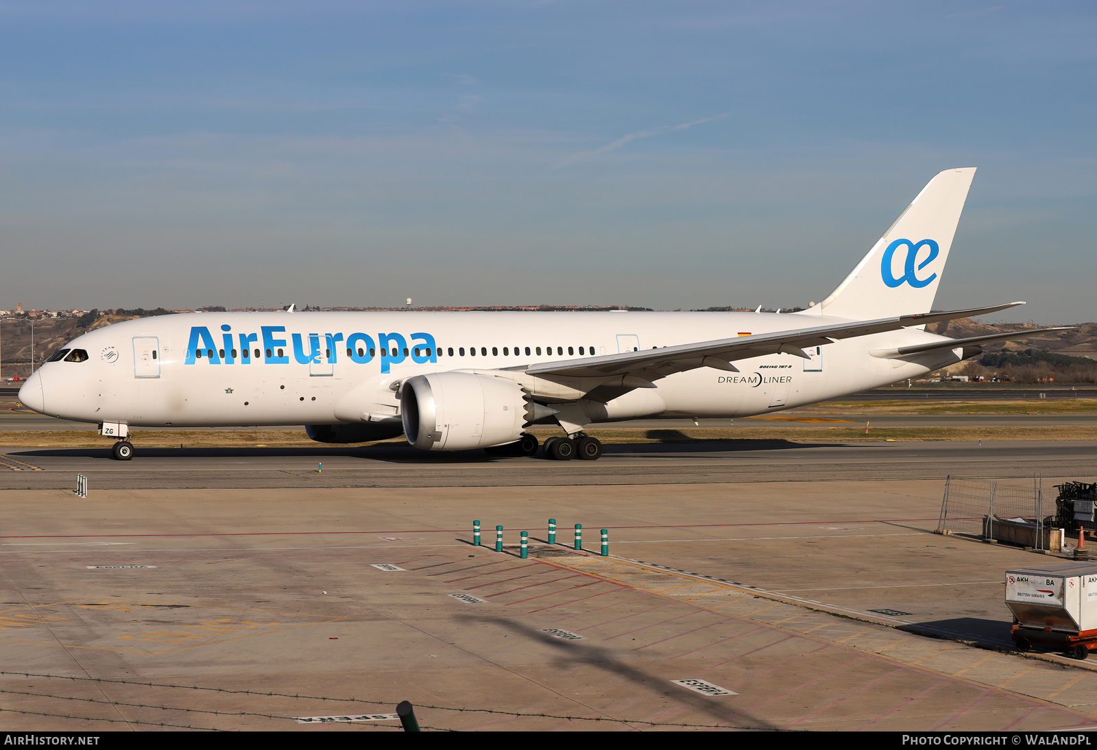 Aircraft Photo of EC-NZG | Boeing 787-8 Dreamliner | Air Europa | AirHistory.net #785315