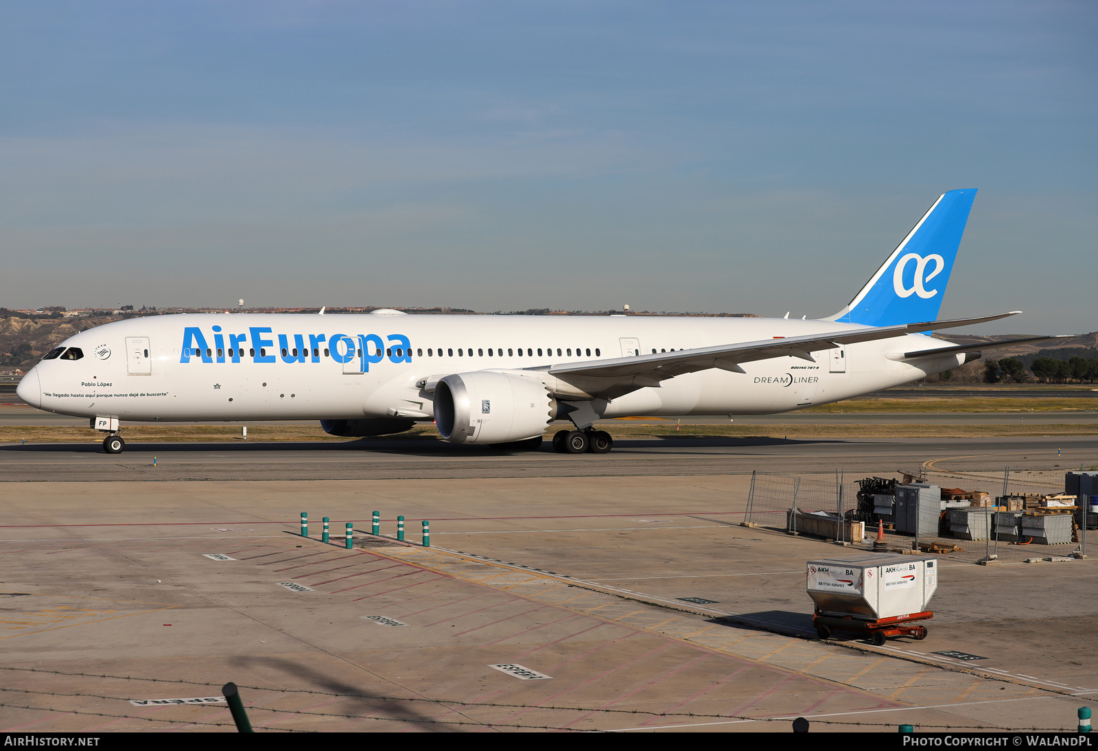 Aircraft Photo of EC-OFP | Boeing 787-9 Dreamliner | Air Europa | AirHistory.net #785320
